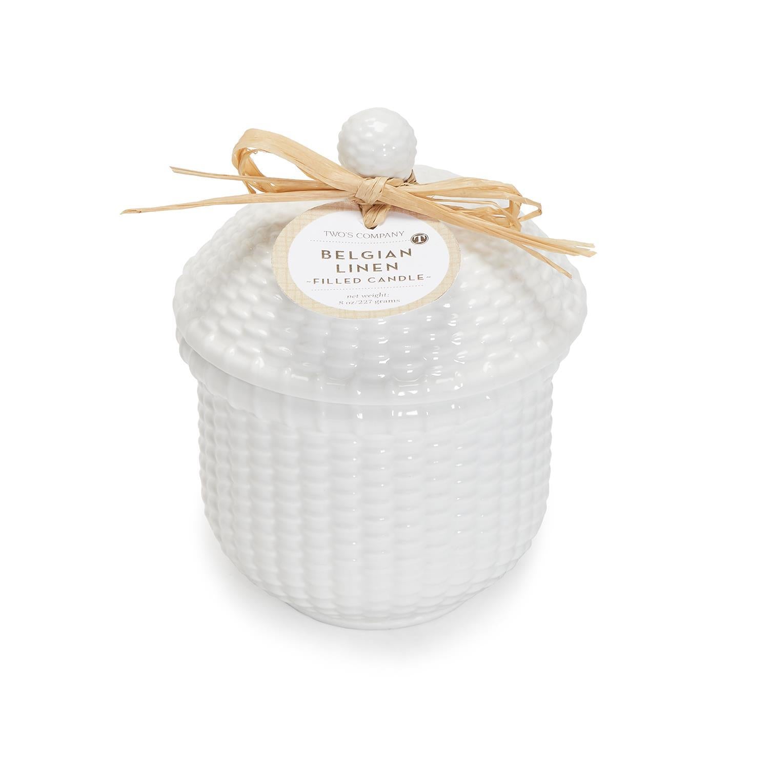 WICKER WEAVE CANDLE