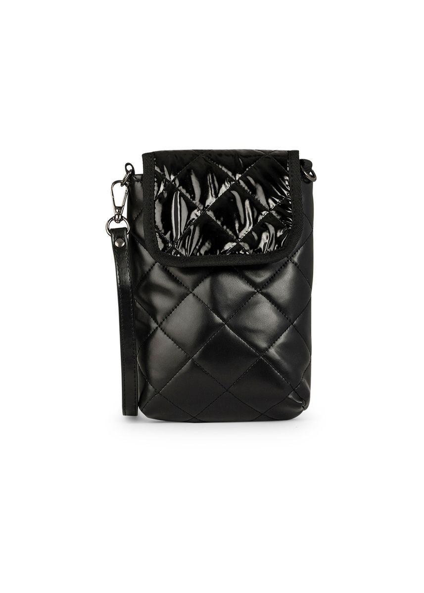 RILEY FLAP PHONE BAG-NOIR