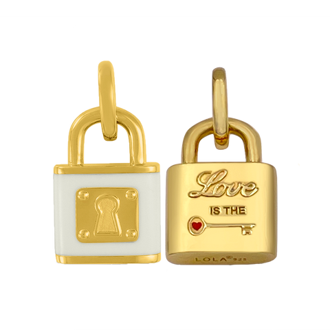 LOVE LOCK GOLD ALPINE WHITE