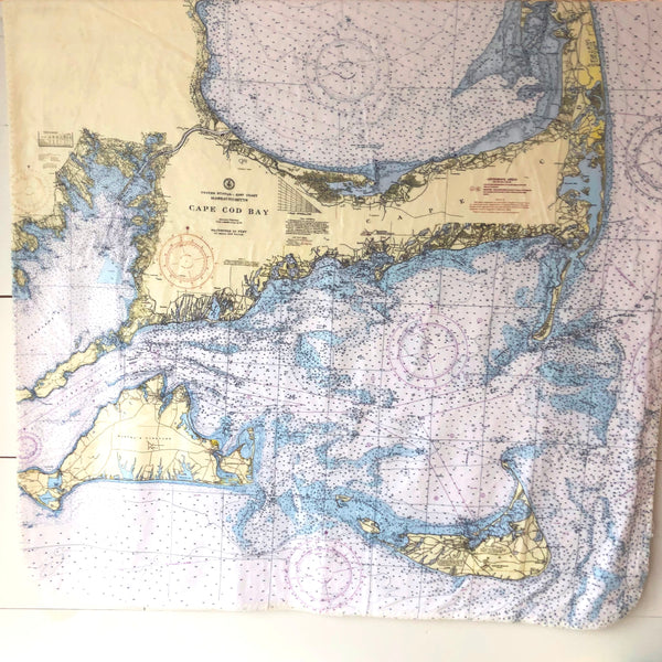 Cape Cod Map Baby Blanket