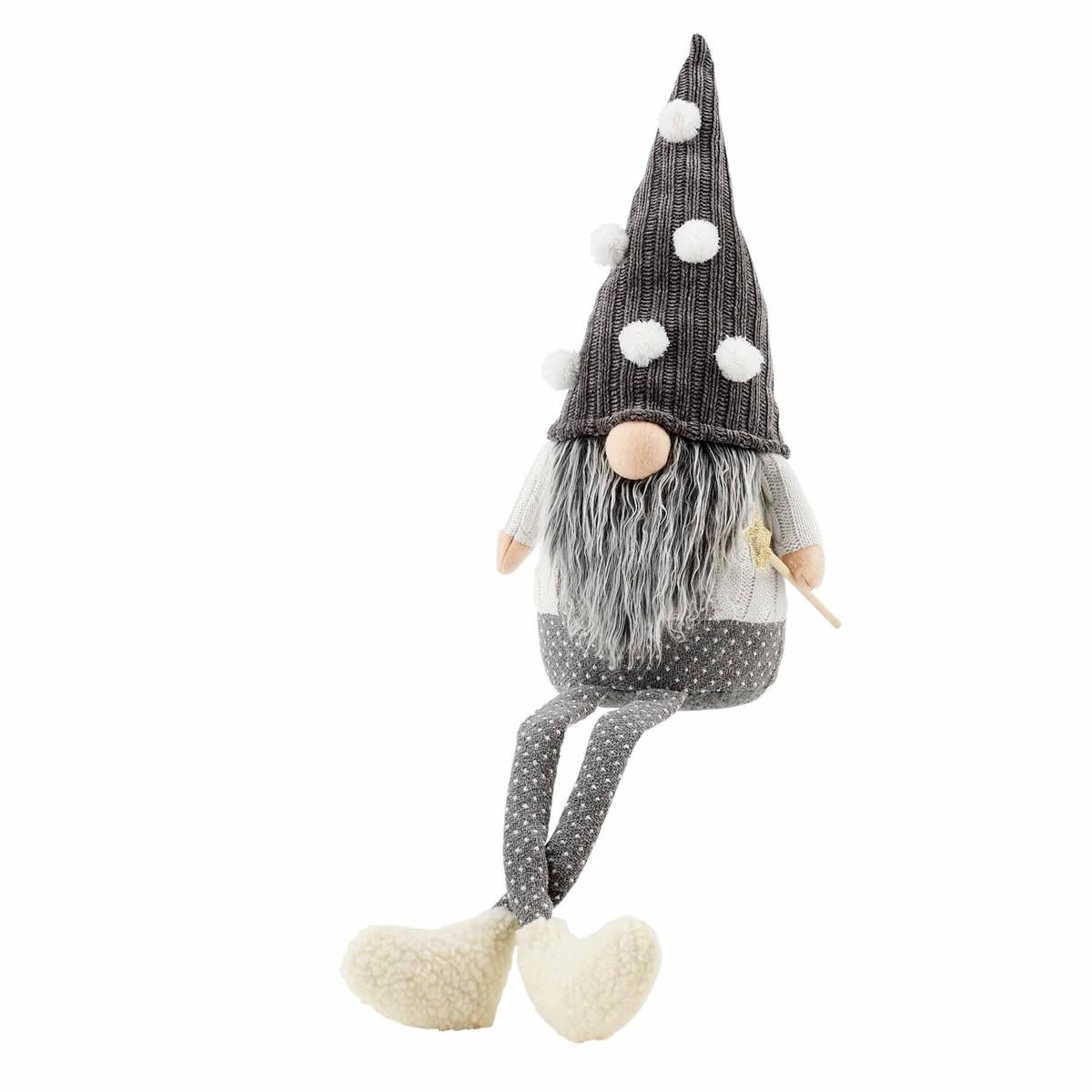 md grey dangle gnome