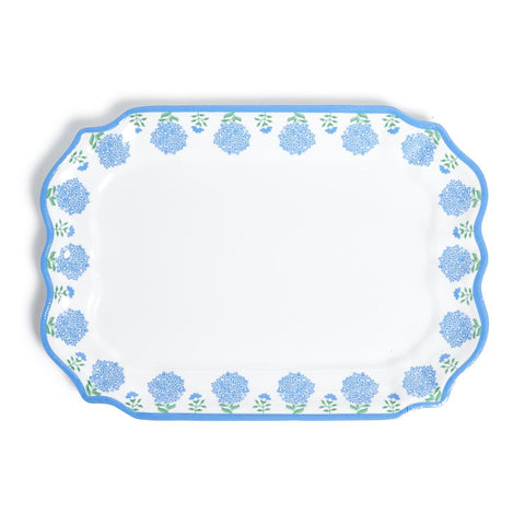 hydrangea melamine platter