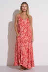 red maxi dress