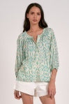 casablanca print blouse