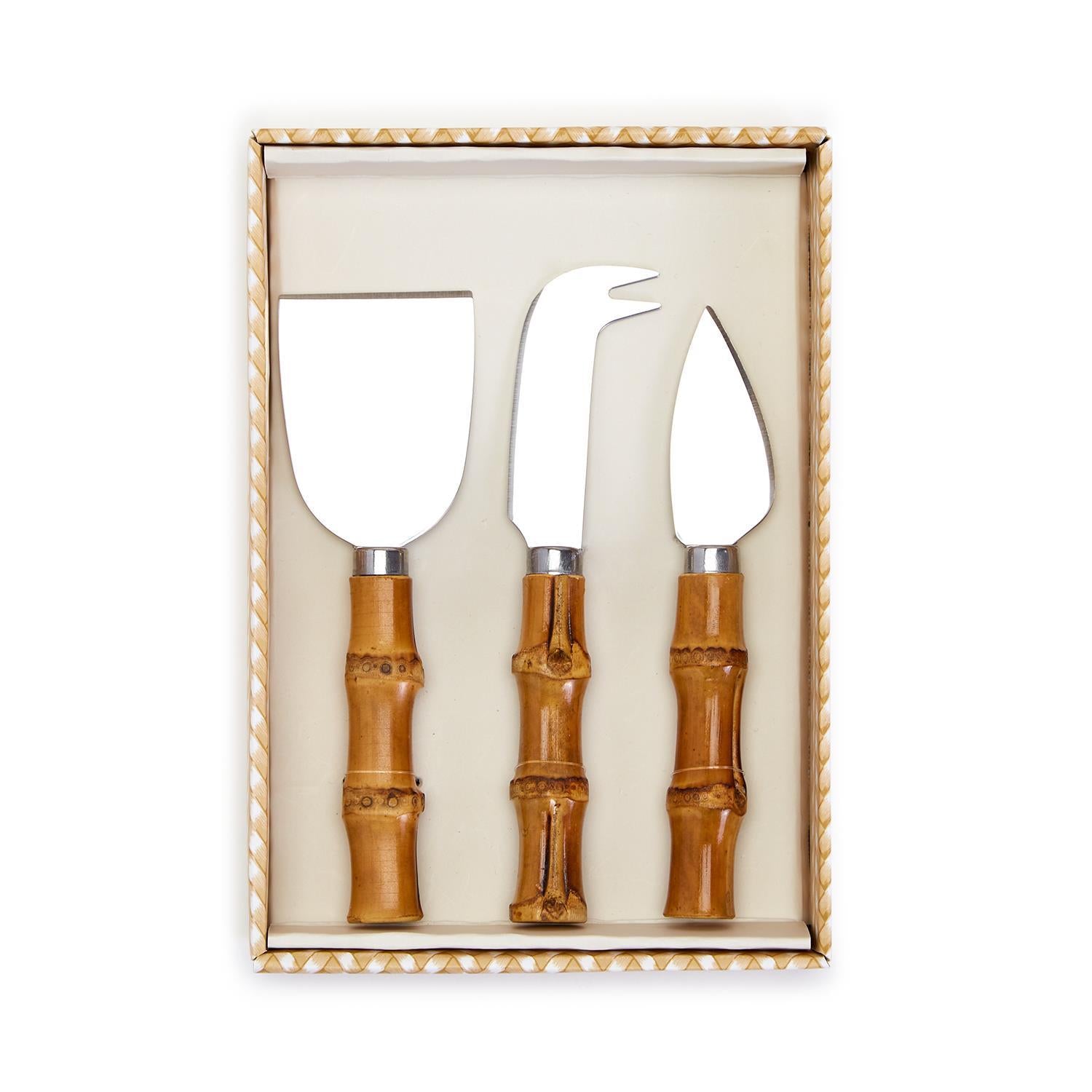 bamboo cheese knives set