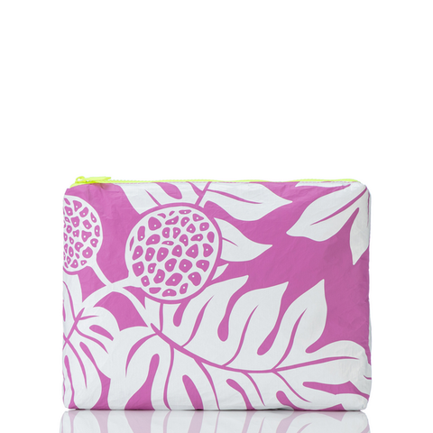 MED POUCH WHITE ORCHID