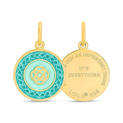 FAMILY KNOT, SEAFOAM ALL GOLD SM