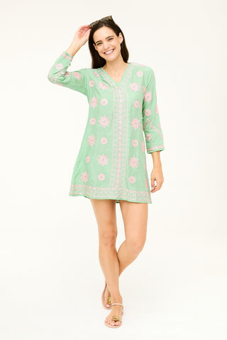 green maho tunic
