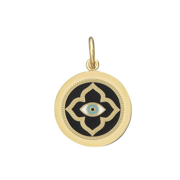 EVIL EYE ALL GOLD BLACK-SM