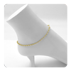 9" GOLD ROLO ANKLET