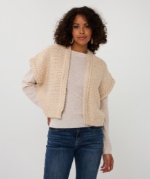 knit open cardigan