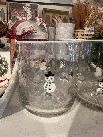 snowman glass