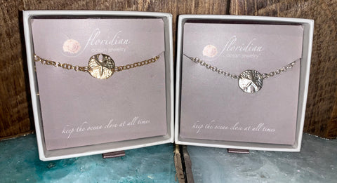 Sand Dollar chain bracelet
