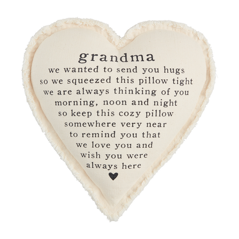 grandma heart pillow