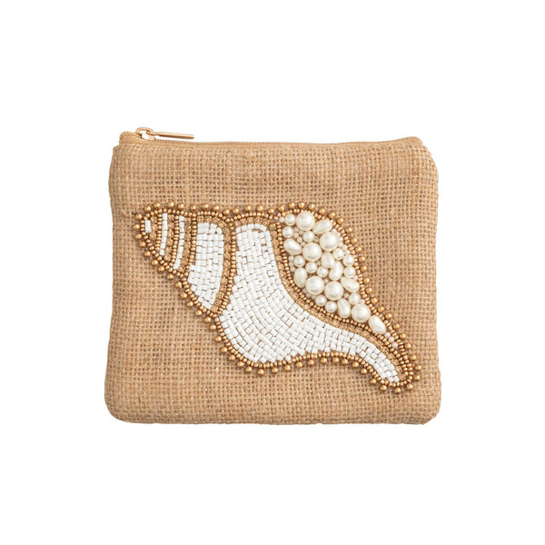 natural shell pouch