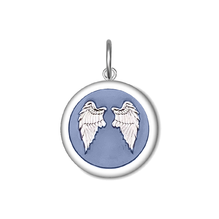SILVER ANGEL WINGS-LAVENDER SMALL