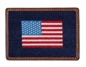 AMERICAN FLAG NEEDLEPOINT Credit Card wallet