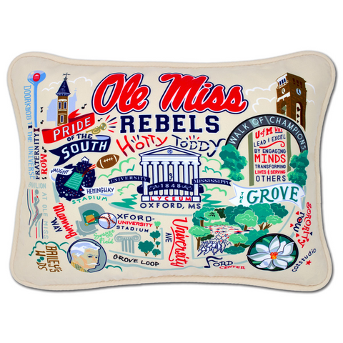 OLE MISS PRINTED PILLOW