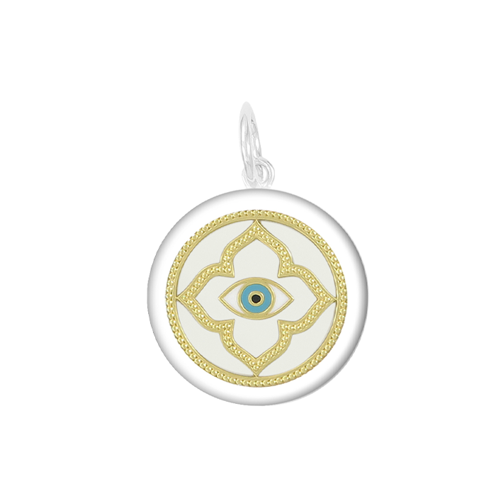 EVIL EYE GOLD IVORY-SMALL