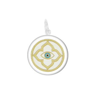 EVIL EYE GOLD IVORY-SMALL