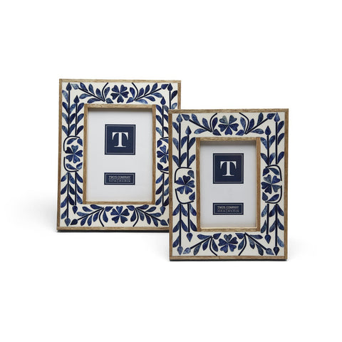 BLUE & WHITE INLAY FRAME