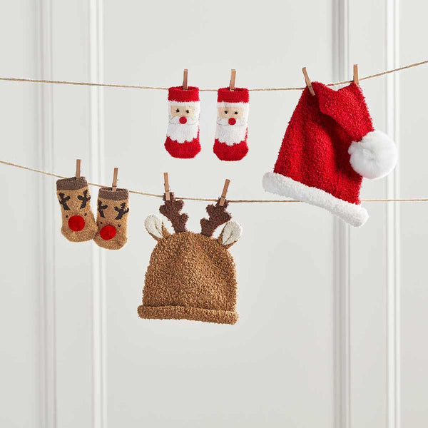 SANTA SOCK & HAT SET