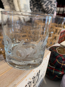 02645 etched whiskey glass