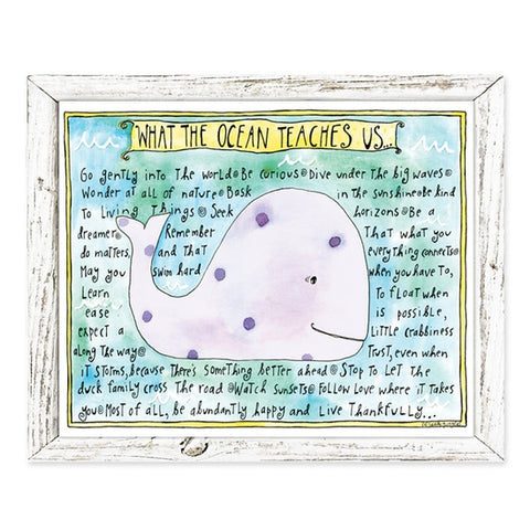 OCEAN WHALE BY SANDY GRINGRAS 7X6