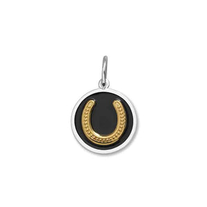 HORSE SHOE GOLD BLACK SMALL