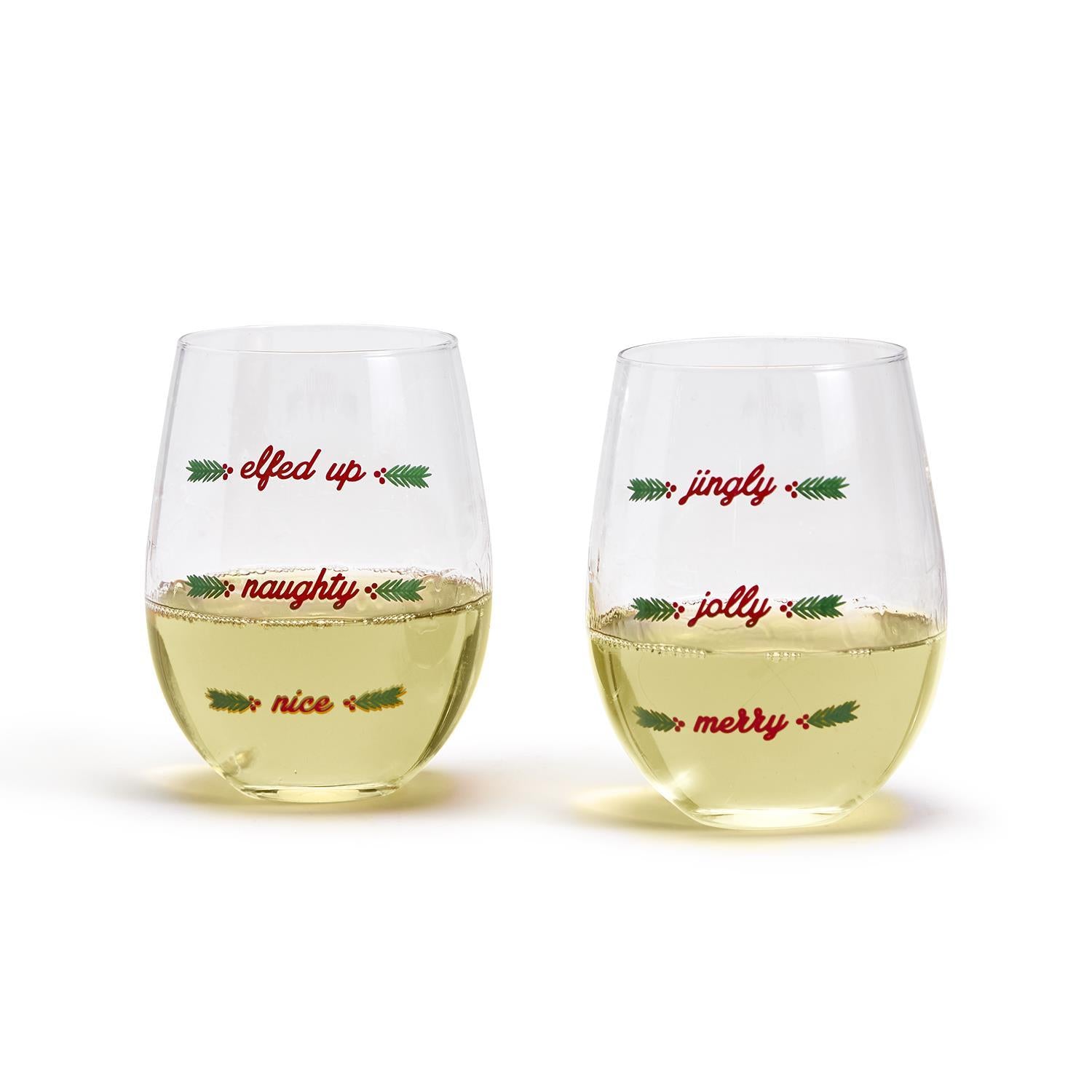 MERRIESET STEMLESS WINE GLASS-NAUGHTY