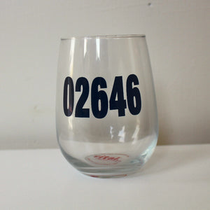 Stemless Wine Glass With Zipcode - 02646