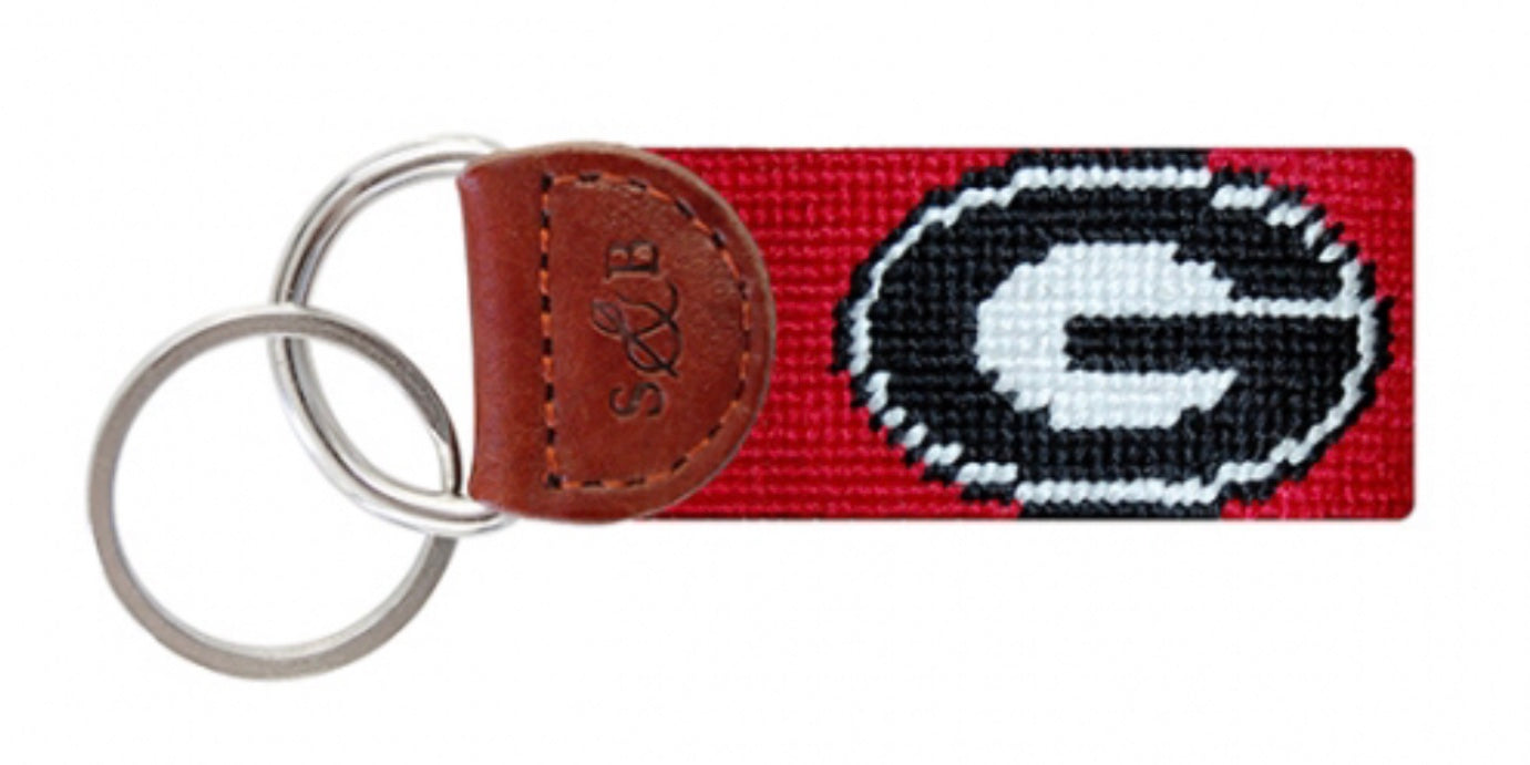 UNIVERSITY OF GEORGIA KEY FOB-RED