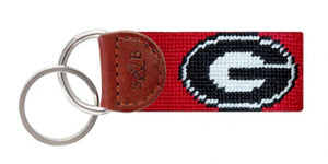 UNIVERSITY OF GEORGIA KEY FOB-RED