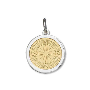 COMPASS ROSE GOLD CENTER MEDIUM