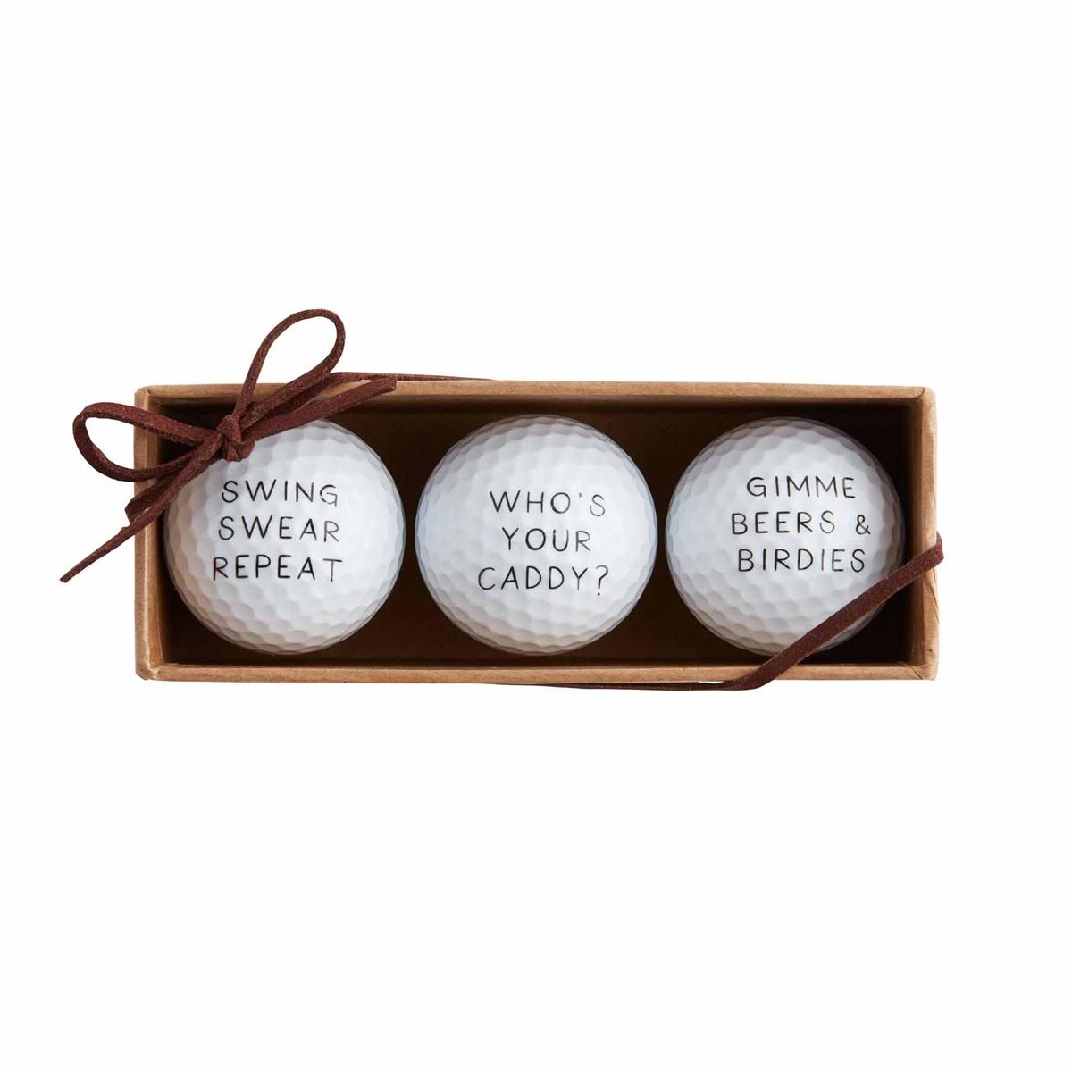 WHOS YOUR CADDY GOLF BALL SET