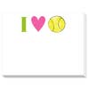 I Love Tennis notepad