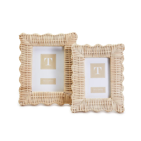WICKER WEAVE PICTURE FRAME 5X7