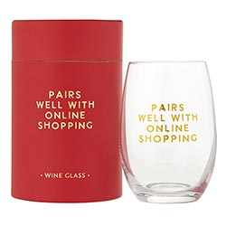 shopping wine glass