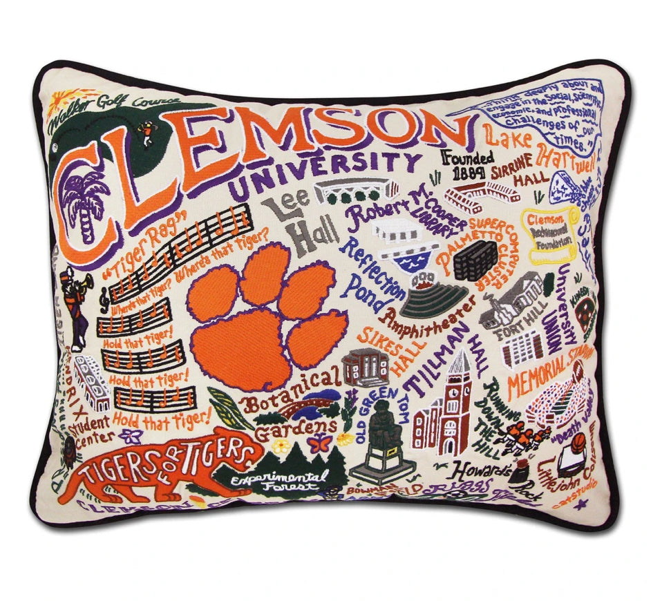 clemson college pillow