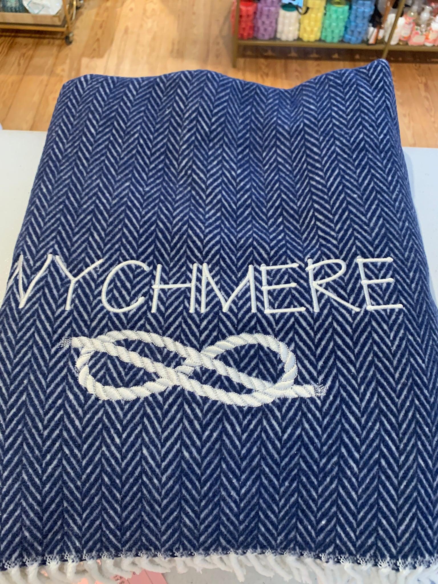 Navy herringbone-wychmere