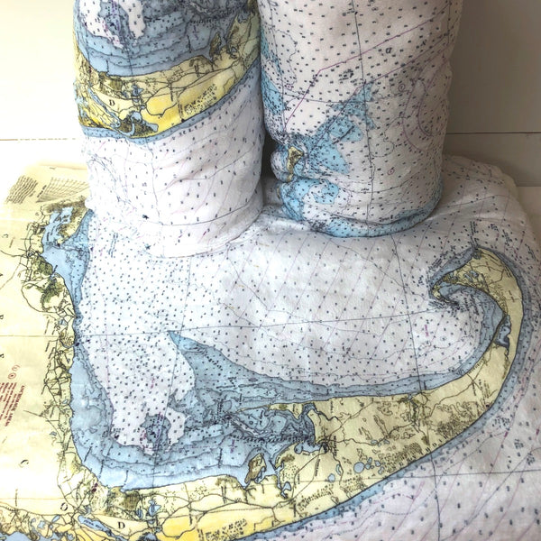 Cape Cod Map Baby Blanket