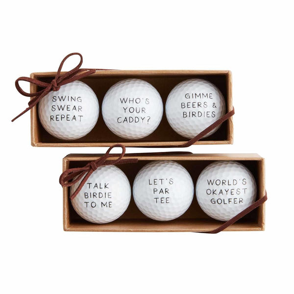 WHOS YOUR CADDY GOLF BALL SET