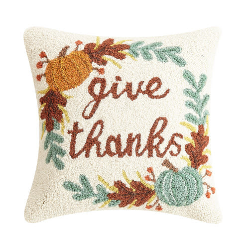 GIVE THANKS HOOK PILLOW