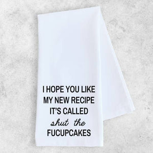 My new recipe tea towel