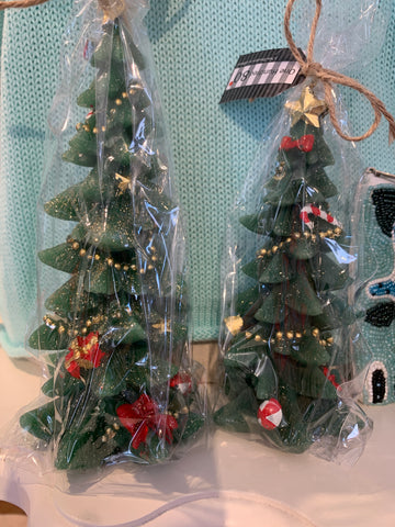 CHRISTMAS TREE CANDLE-8”