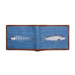 Bone Fish NEEDLEPOINT WALLET