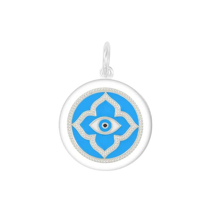 EVIL EYE SILVER,TURQUOISE-MD