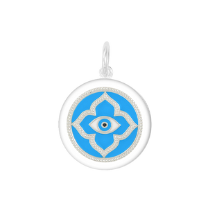 EVIL EYE SILVER,TURQUOISE-MD