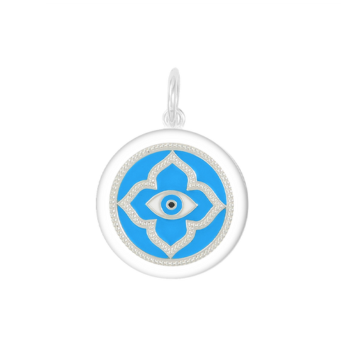 EVIL EYE SILVER,TURQUOISE-MD