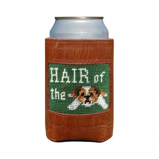 HAIR OF THE DOG NEEDLEPOINT CAN COOLER